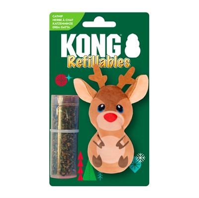 Kong Holiday Refillables Rensdyr Kattelegetøj